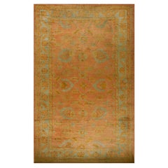 Antique 19th Century Turkish Oushak Carpet ( 11'2" x 18''6" - 340 x 564 )