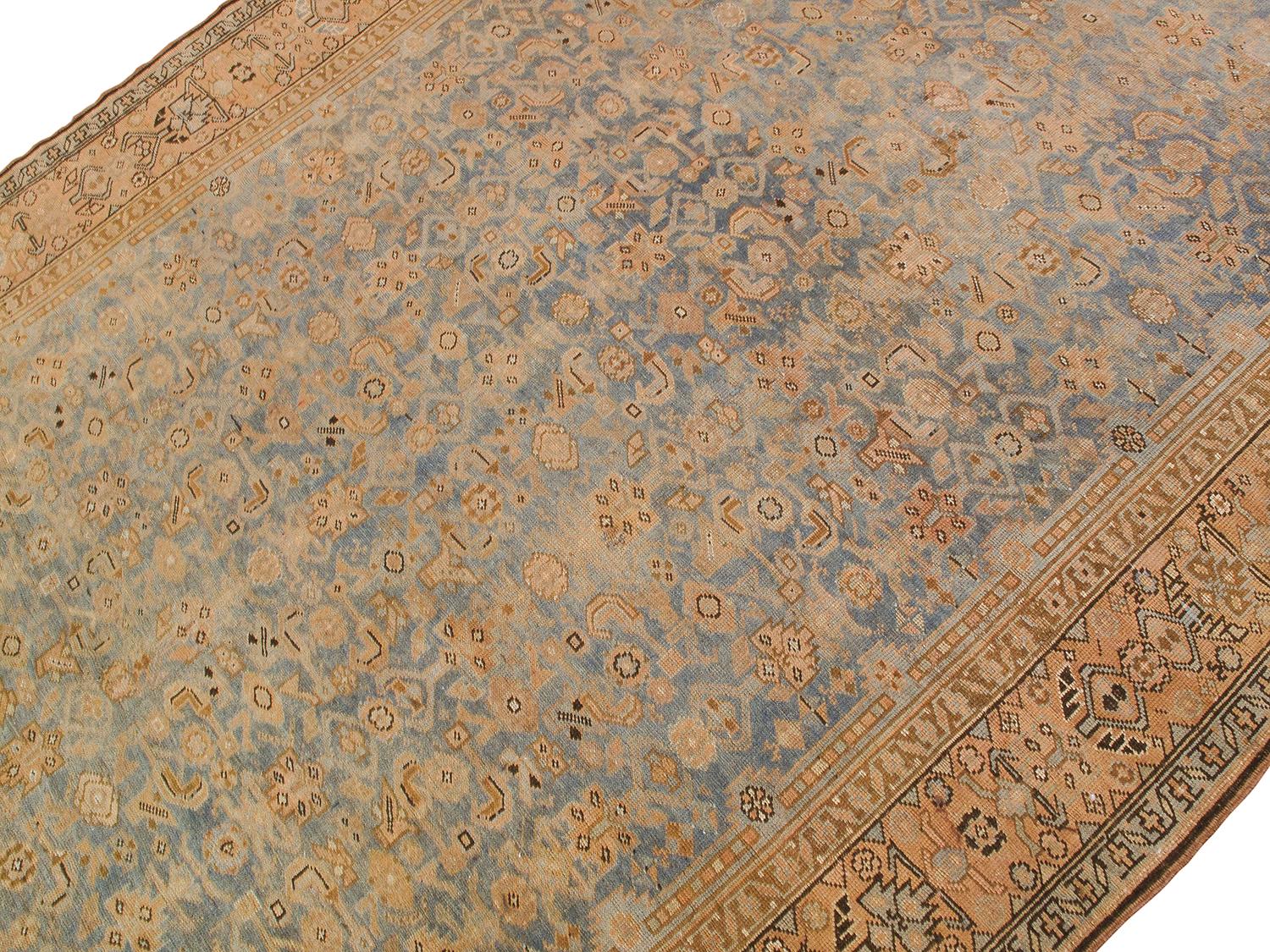 This antique Persian Kurdish rug is skillfully sourced by N A S I R I through extensive travel, passion, and research. They are named after the Kurdistan region in northwest Iran and are characterized with a more tribal style design.
Rug size is