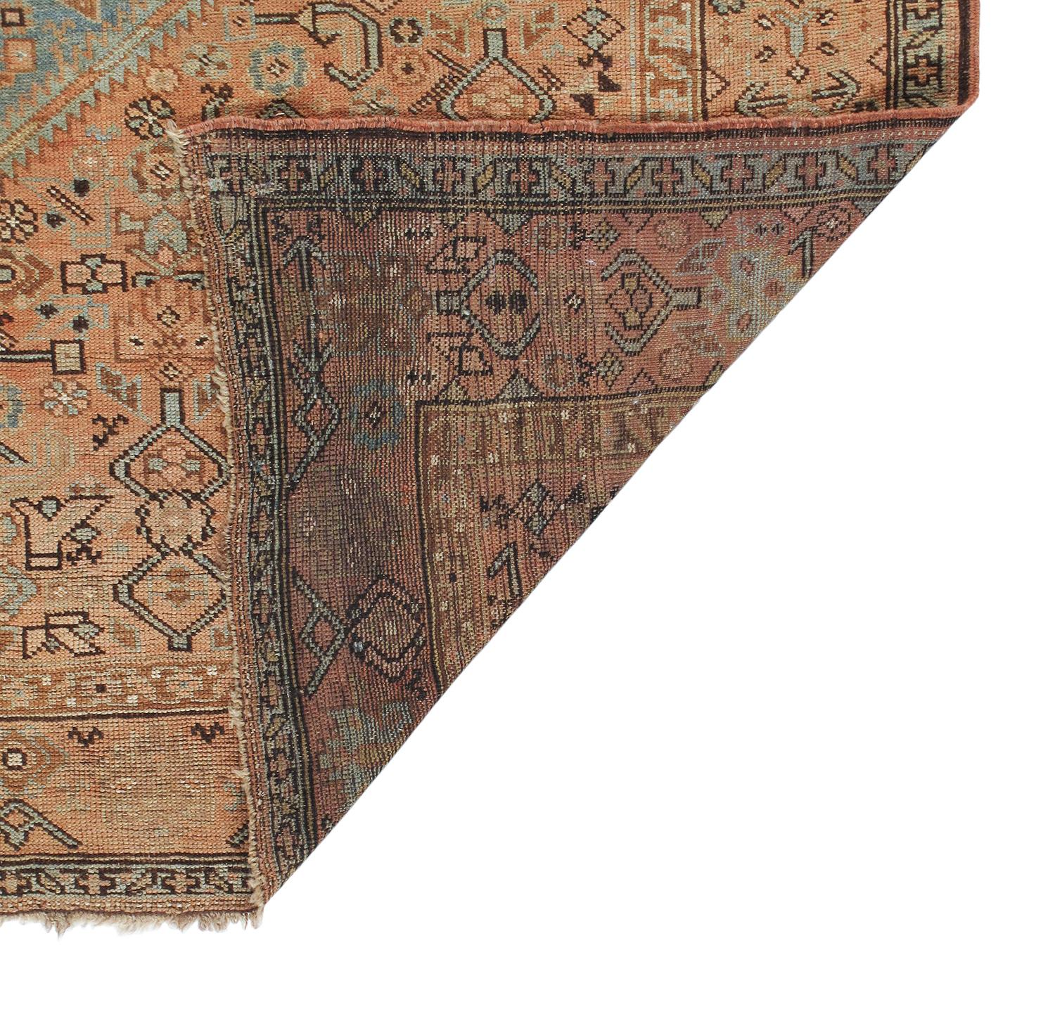 Early 20th Century Antique Decorative Persian Kurdish Rug For Sale