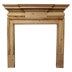 Antique Decorative Pine Fireplace