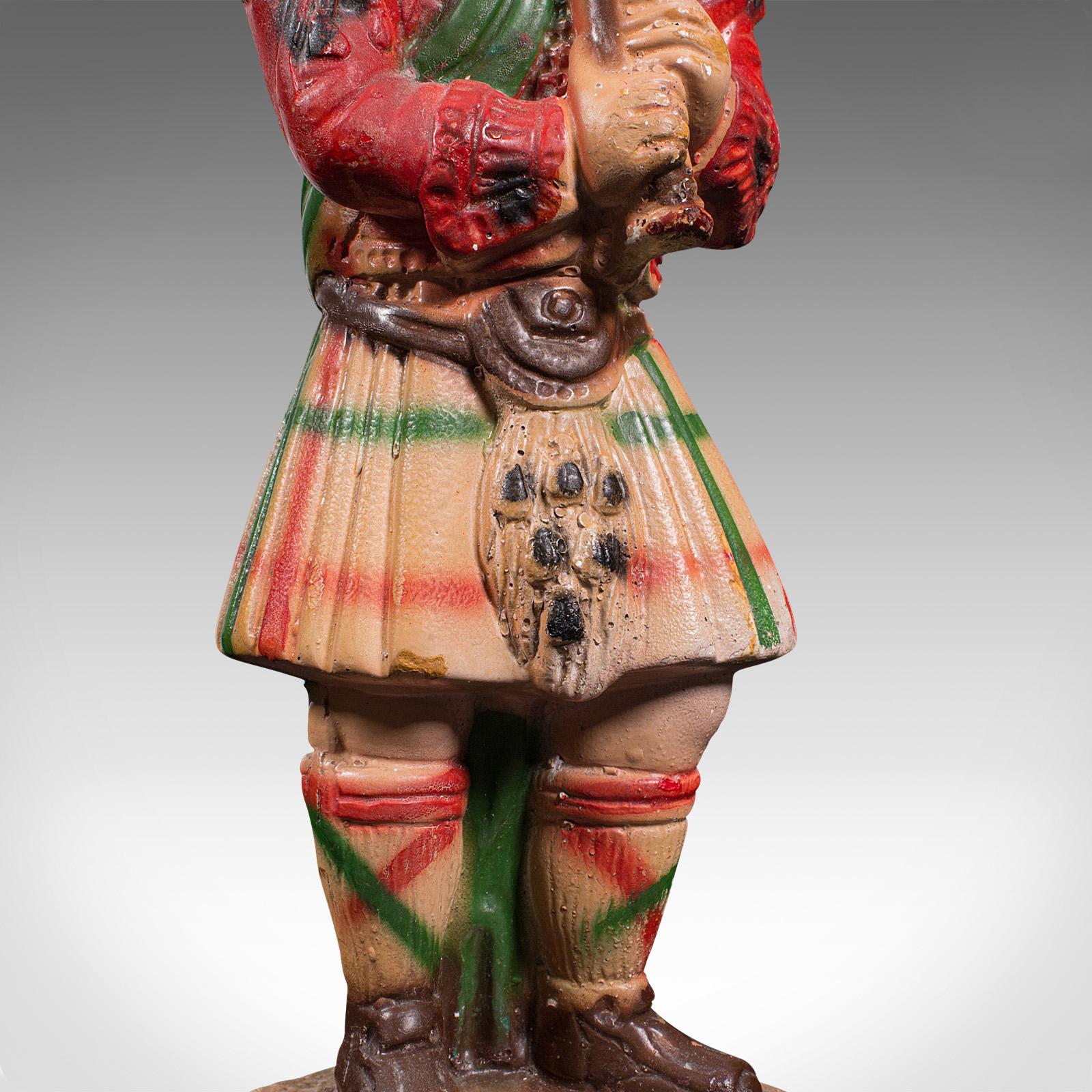 Antique Decorative Piper Figure, Scottish, Statue, After Scots Guards, Victorian For Sale 5