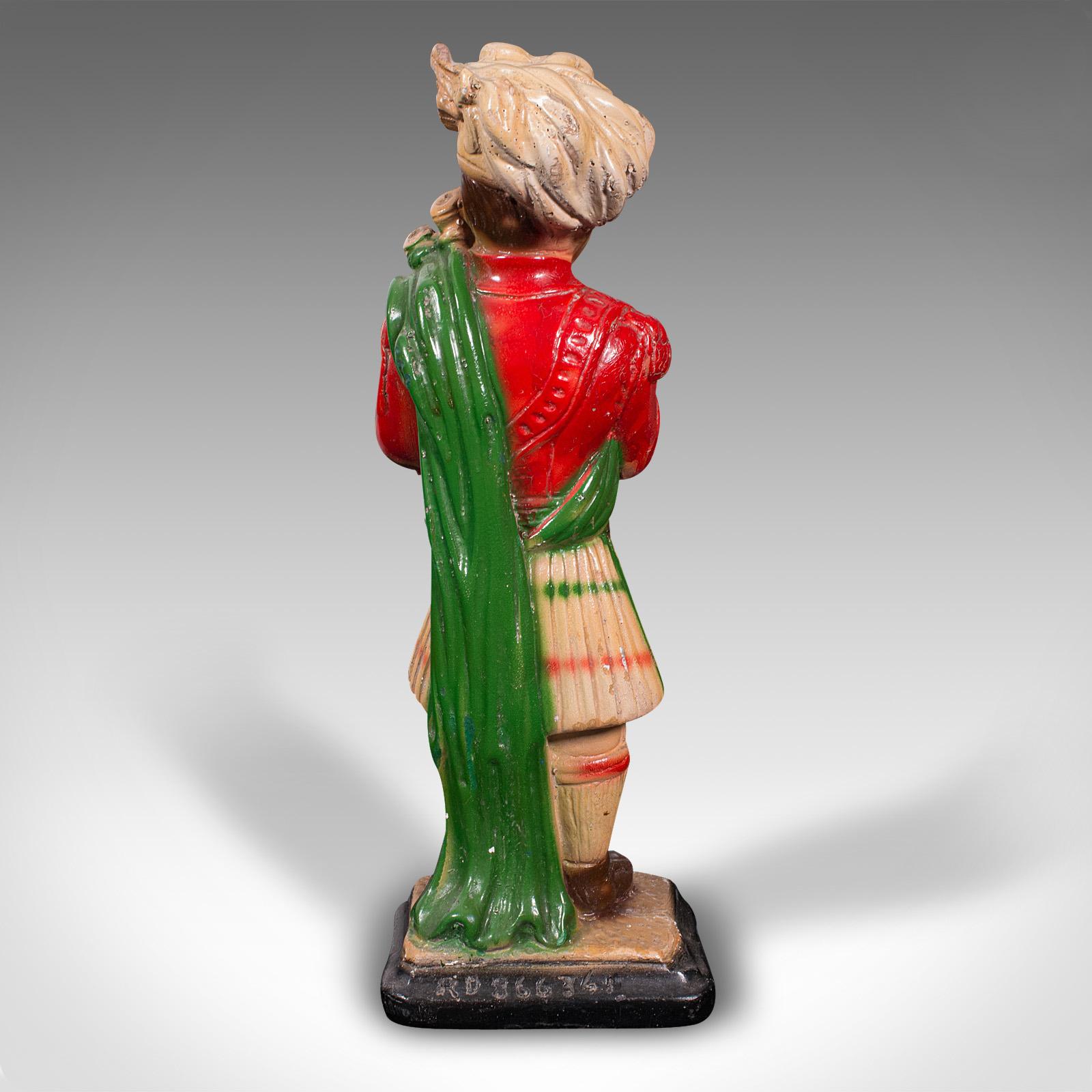 Plaster Antique Decorative Piper Figure, Scottish, Statue, After Scots Guards, Victorian For Sale