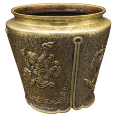 Used Decorative Planter, Chinese, Bronze, Jardiniere, Qing Dynasty, Victorian