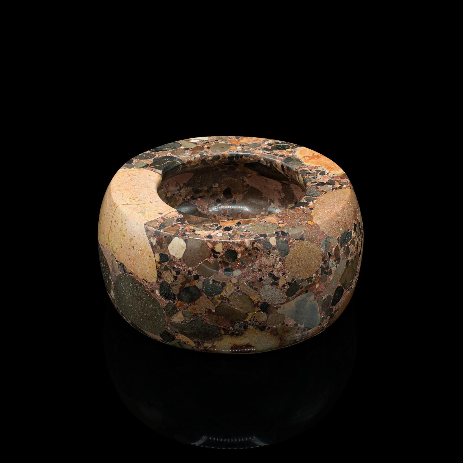 Antike dekorative Potpourri-Schale, englisch, polierter Granit, Schale, um 1920 im Zustand „Gut“ im Angebot in Hele, Devon, GB