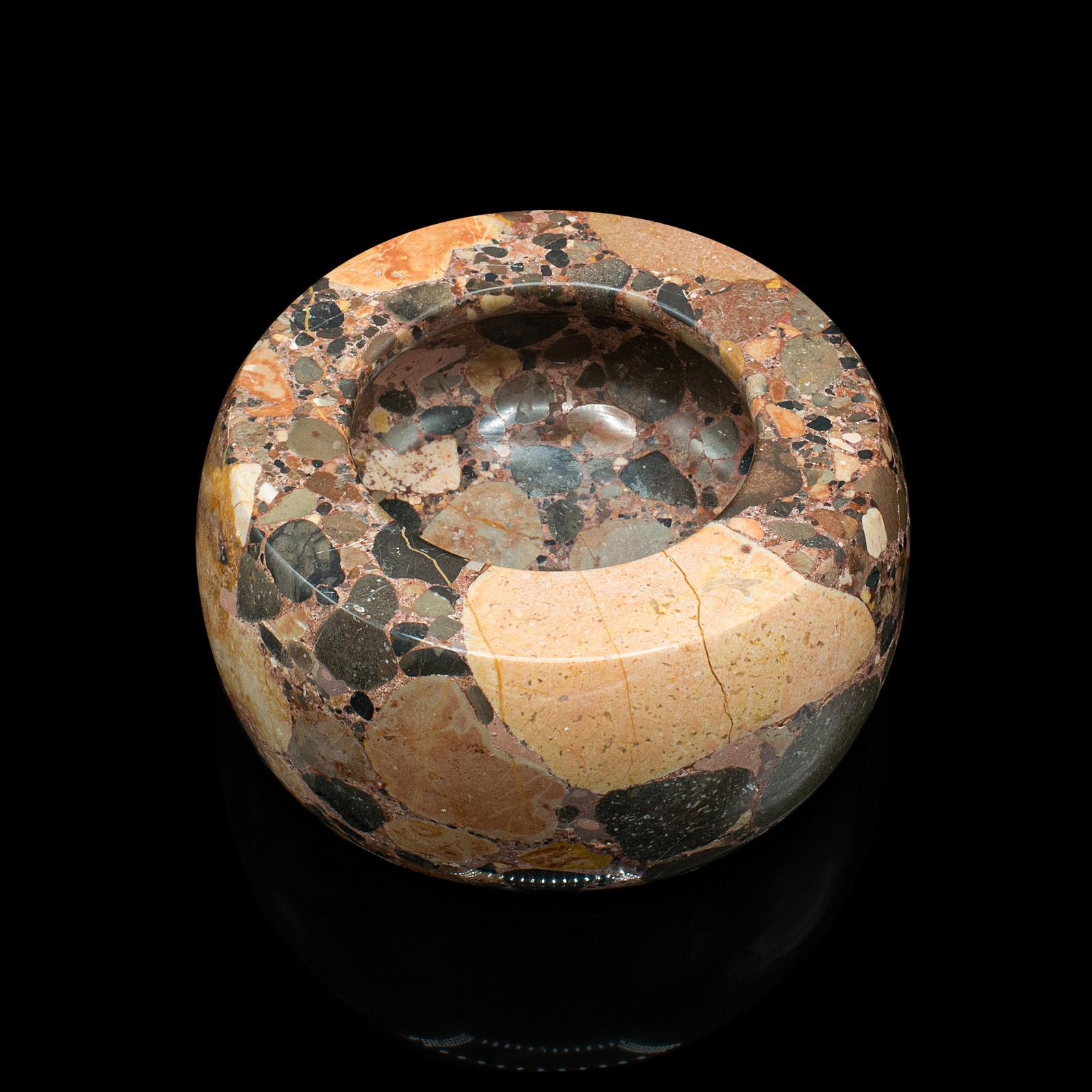 Antike dekorative Potpourri-Schale, englisch, polierter Granit, Schale, um 1920 (20. Jahrhundert) im Angebot