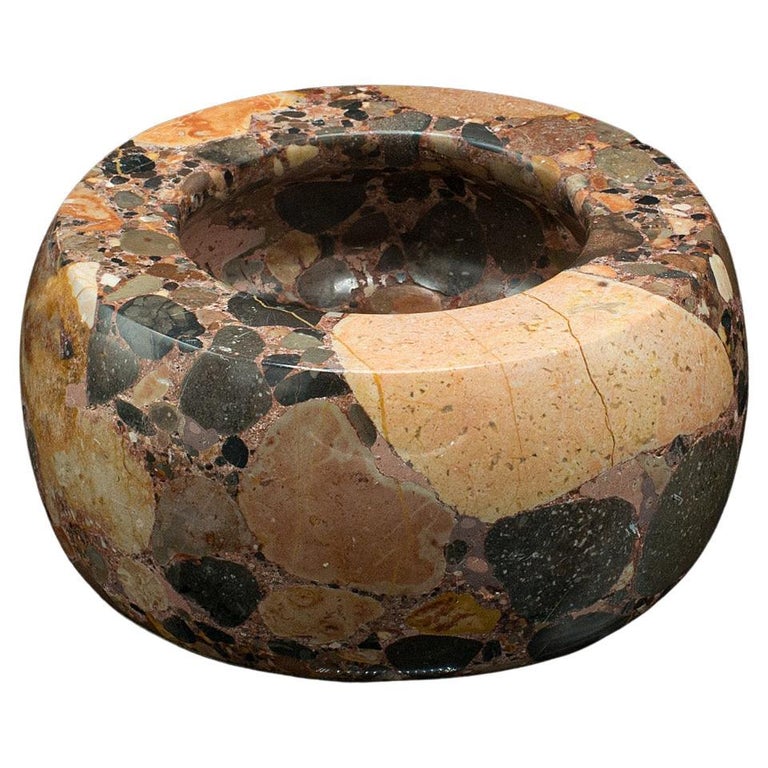 Antike dekorative PotpourriSchale, englisch, polierter Granit, Schale