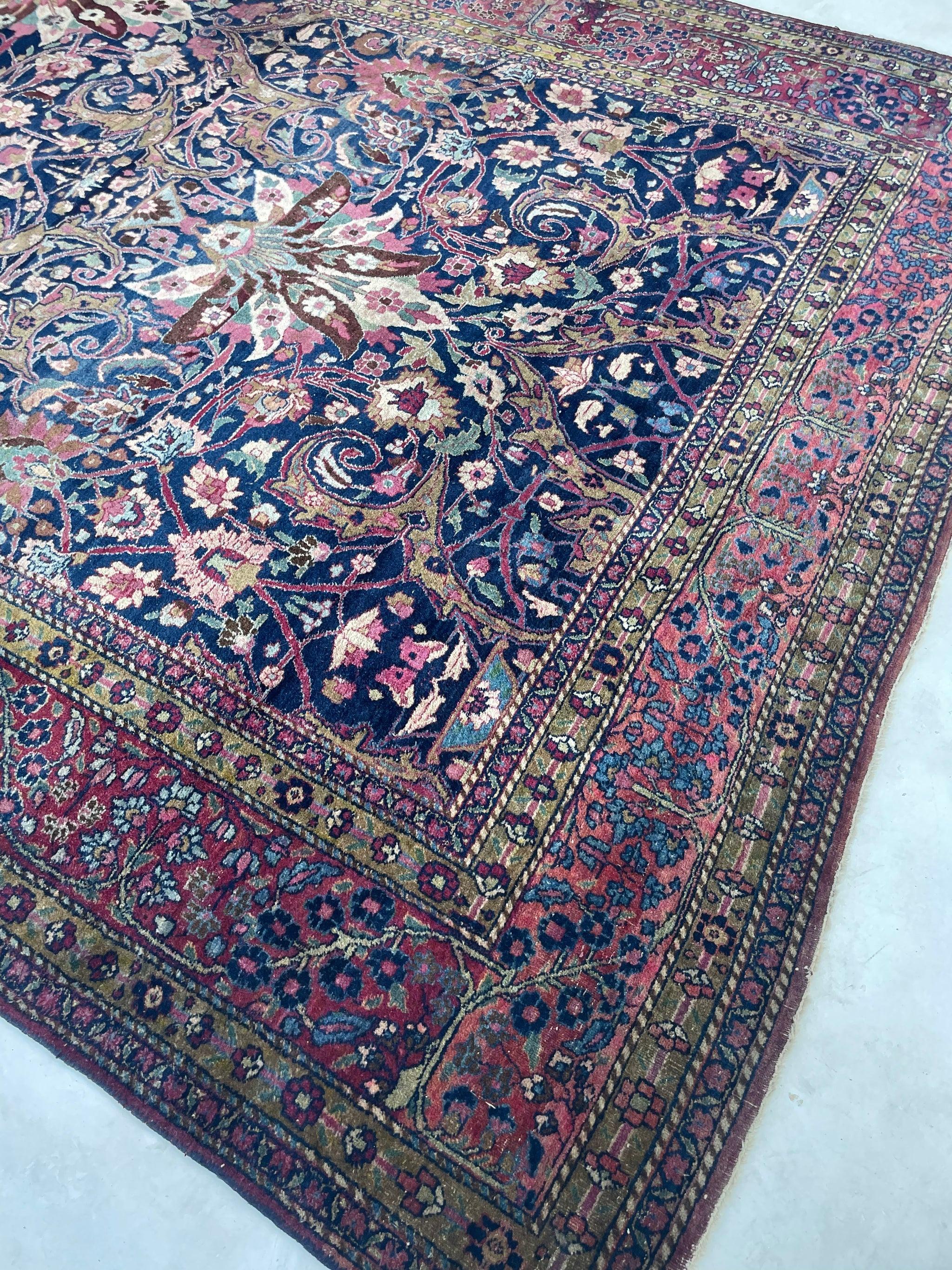 Truly Divine Art Decorative Antique Northeast Khorassan-Mashad 10/10 Piece W/ Gorgeous Palmettes

About: Majestic piece - simply one of the most attractive and decorative antique rugs you will ever see in your life!! The colors are berry, jewel