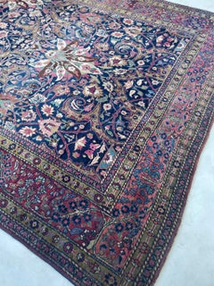Antique Decorative Rug in Northeast Khorassan-Mashad, circa 1920-30's