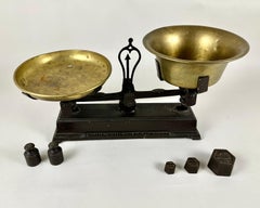Antique Decorative Scales with Measuring Weights