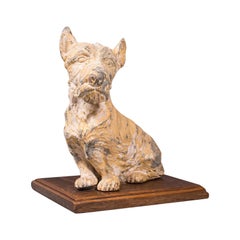 Antique Decorative Scottish Terrier, British, Ornamental Scottie Dog, Edwardian