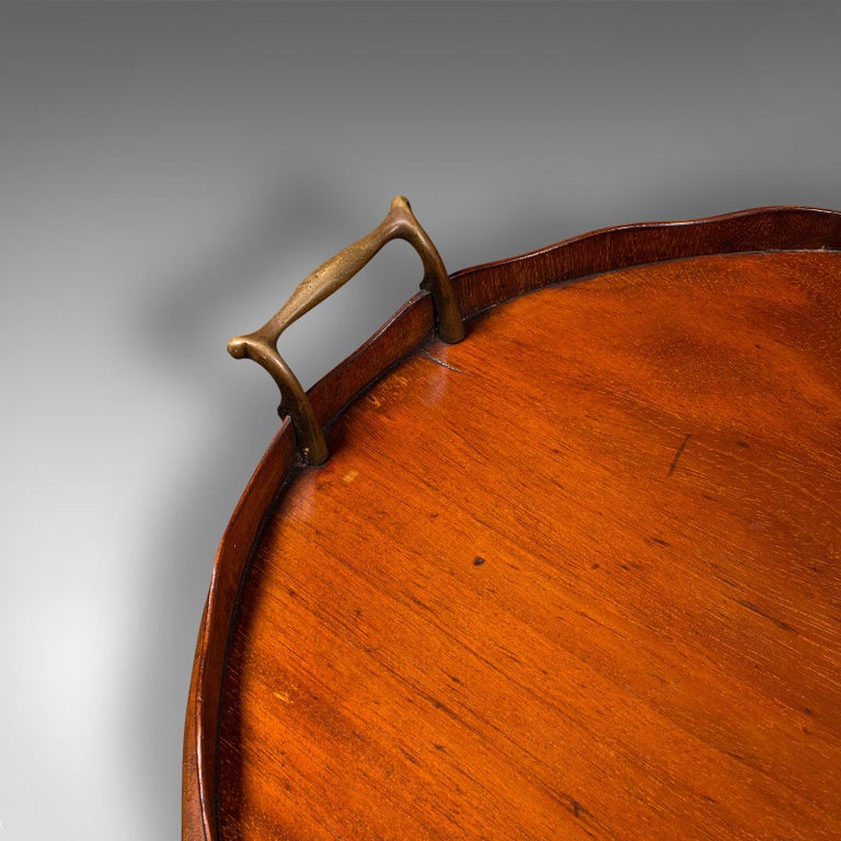 Antique Decorative Serving Tray, English, Inlaid, Afternoon Tea