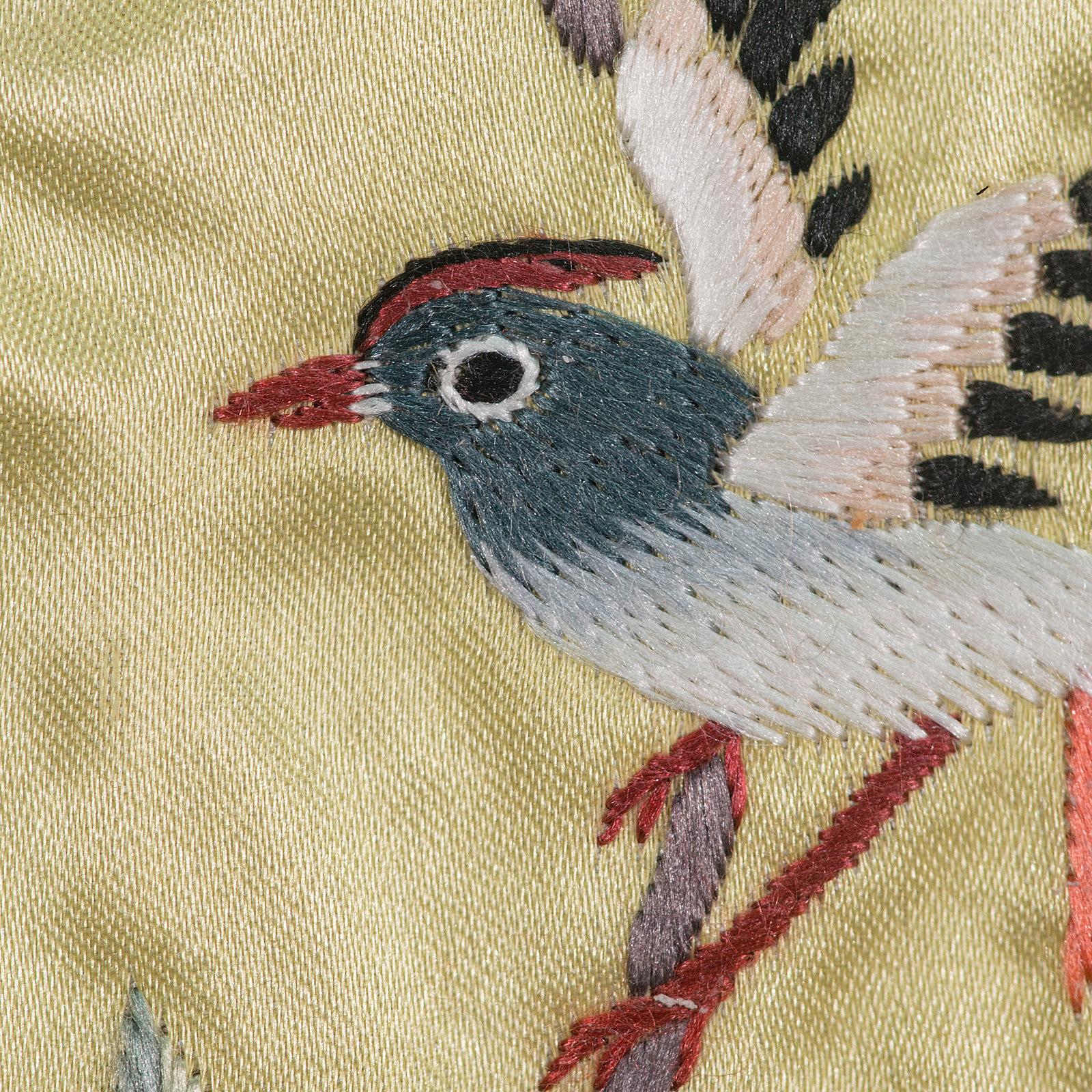 Antique Decorative Silk Panel, Chinese, Framed Needlepoint Tapestry, Circa 1900 7