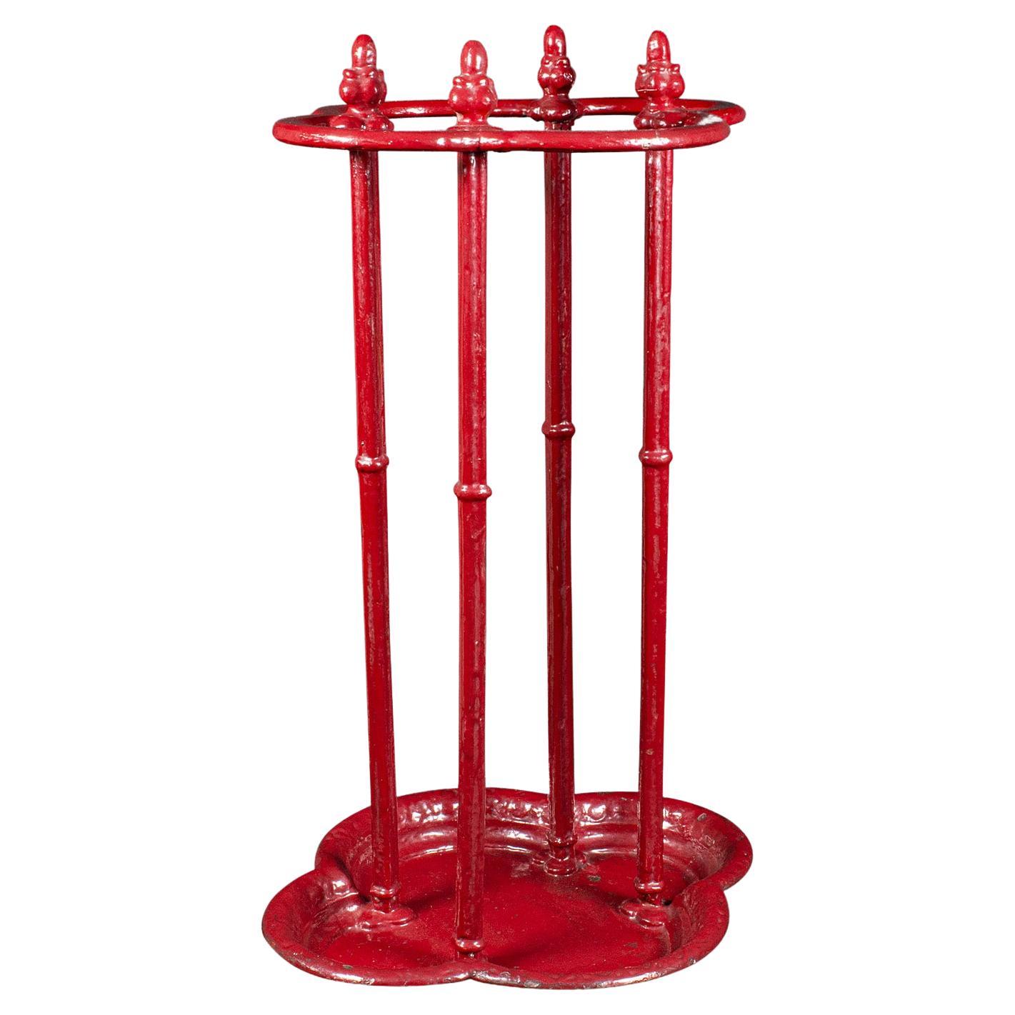 Antique Decorative Stick Stand, English Cast Iron Umbrella Rack, Victorian, 1850 For Sale