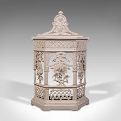 Antique Decorative Stick Stand, English, Hallway Rack, Coalbrookdale, Victorian
