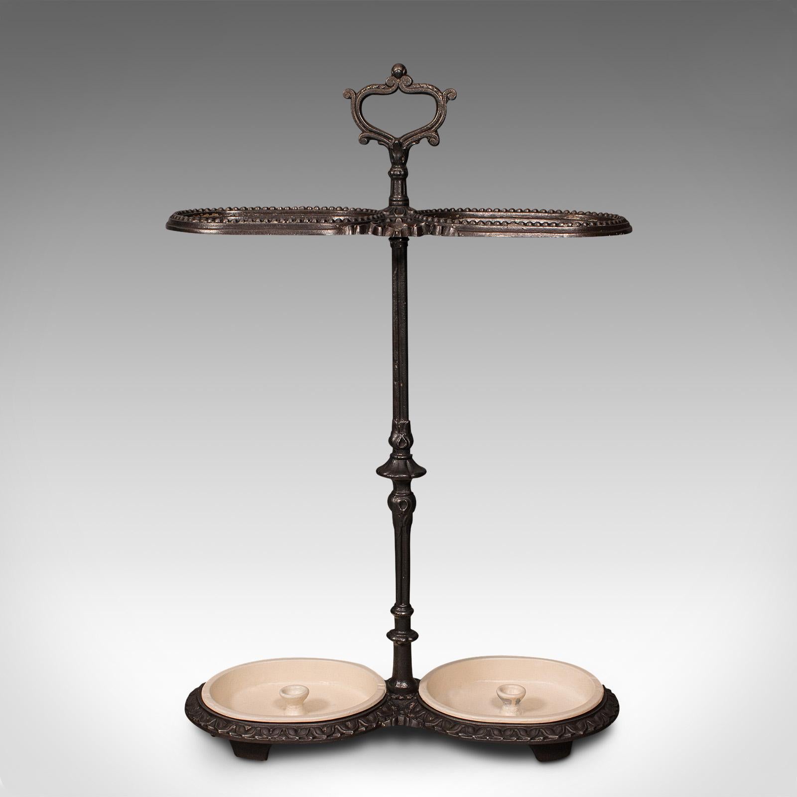 Iron Antique Decorative Stick Stand, French, Umbrella Rack, Art Nouveau, Victorian For Sale