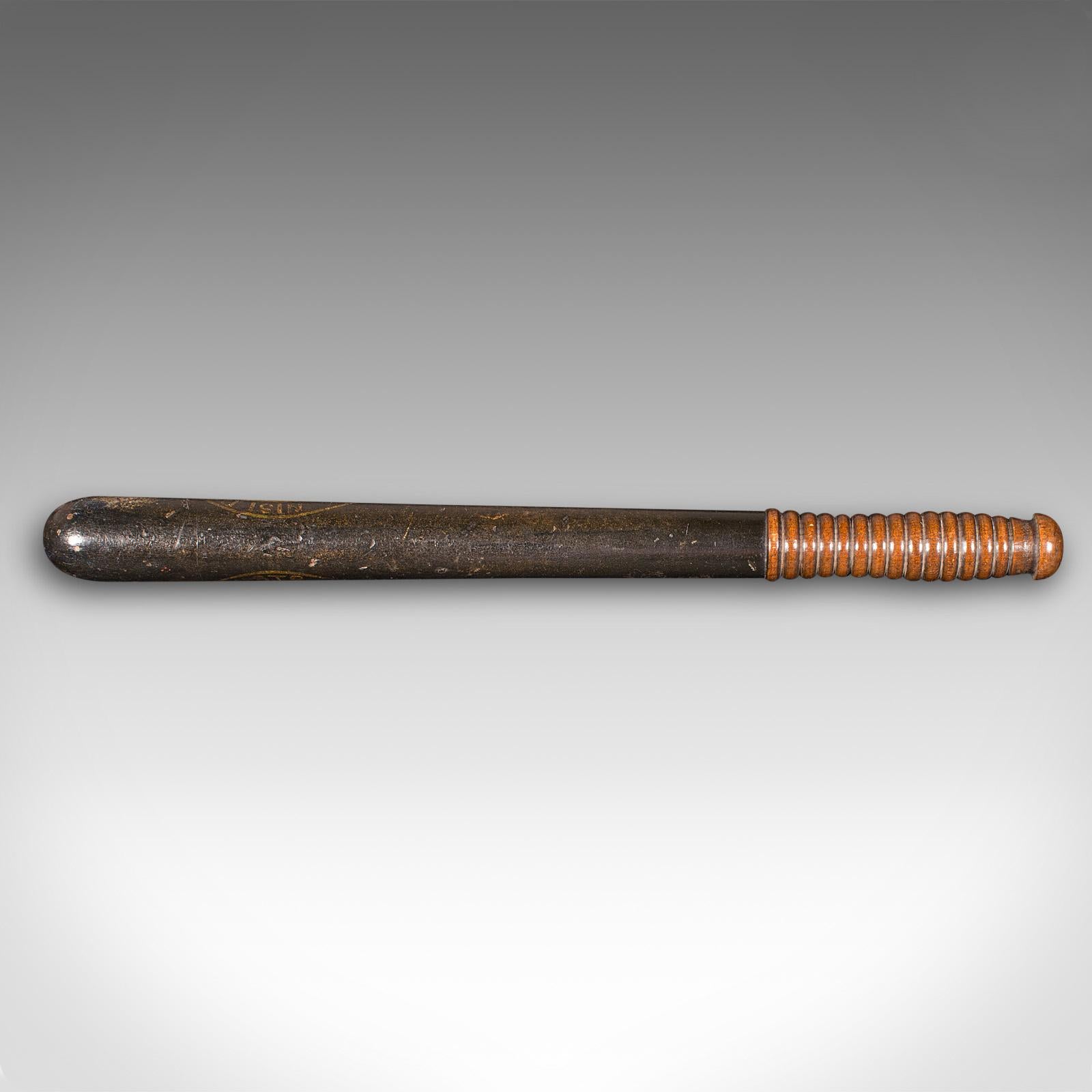 Porra Decorativa Antigua, Escocesa, Haya, Porra de Policía de Edimburgo, Victoriana Británico en venta
