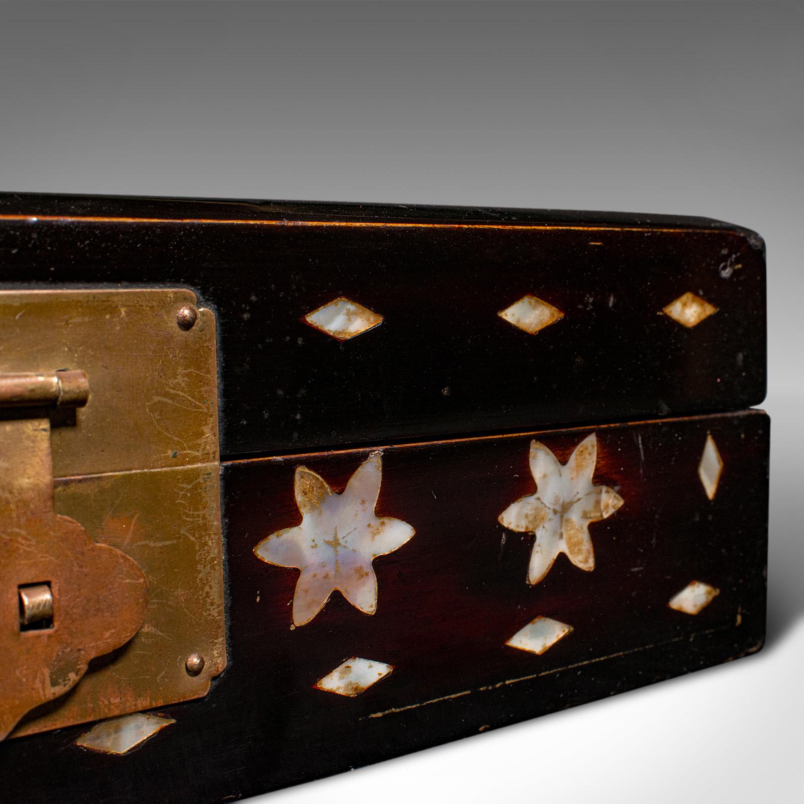 Antique Decorative Vanity Case, Japanese, Lacquer, Lidded Box, Victorian, C.1900 For Sale 6