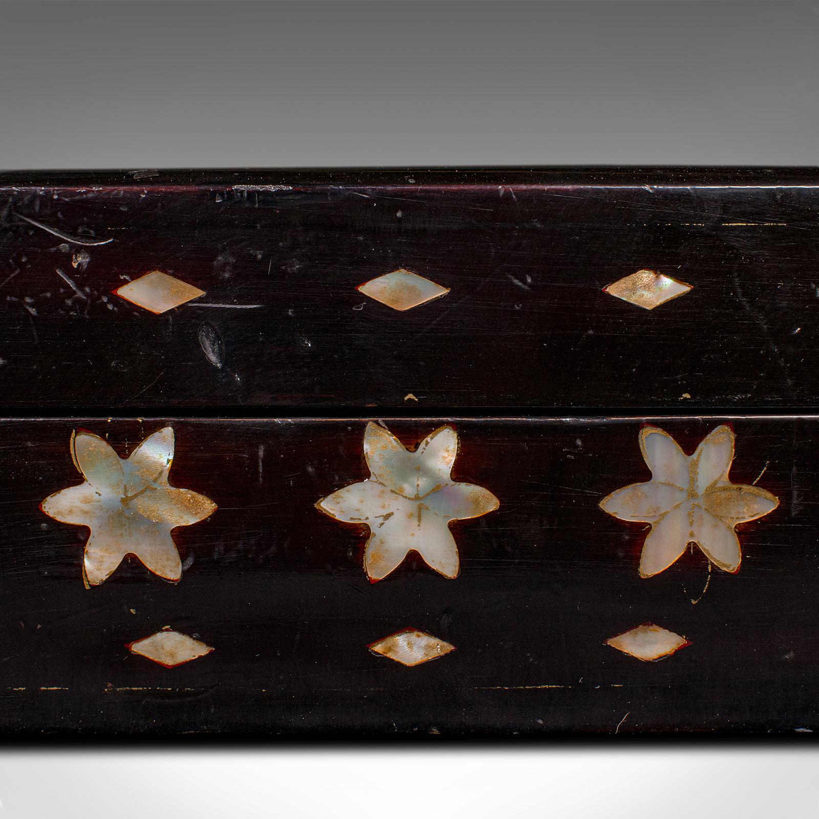 Antique Decorative Vanity Case, Japanese, Lacquer, Lidded Box, Victorian, C.1900 For Sale 7