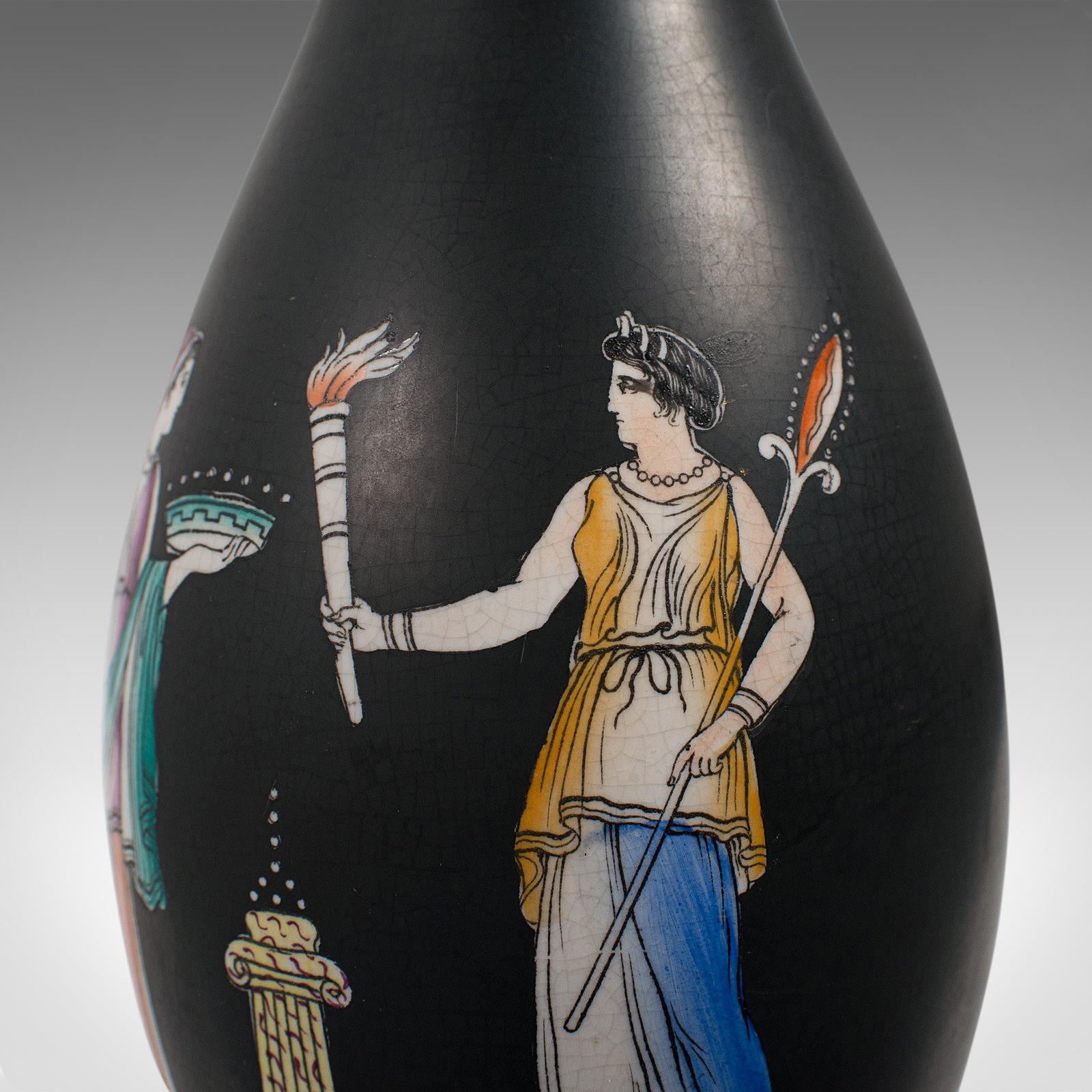 Antique Decorative Vase, English, Ceramic, Baluster Urn, Neoclassical, Victorian 6