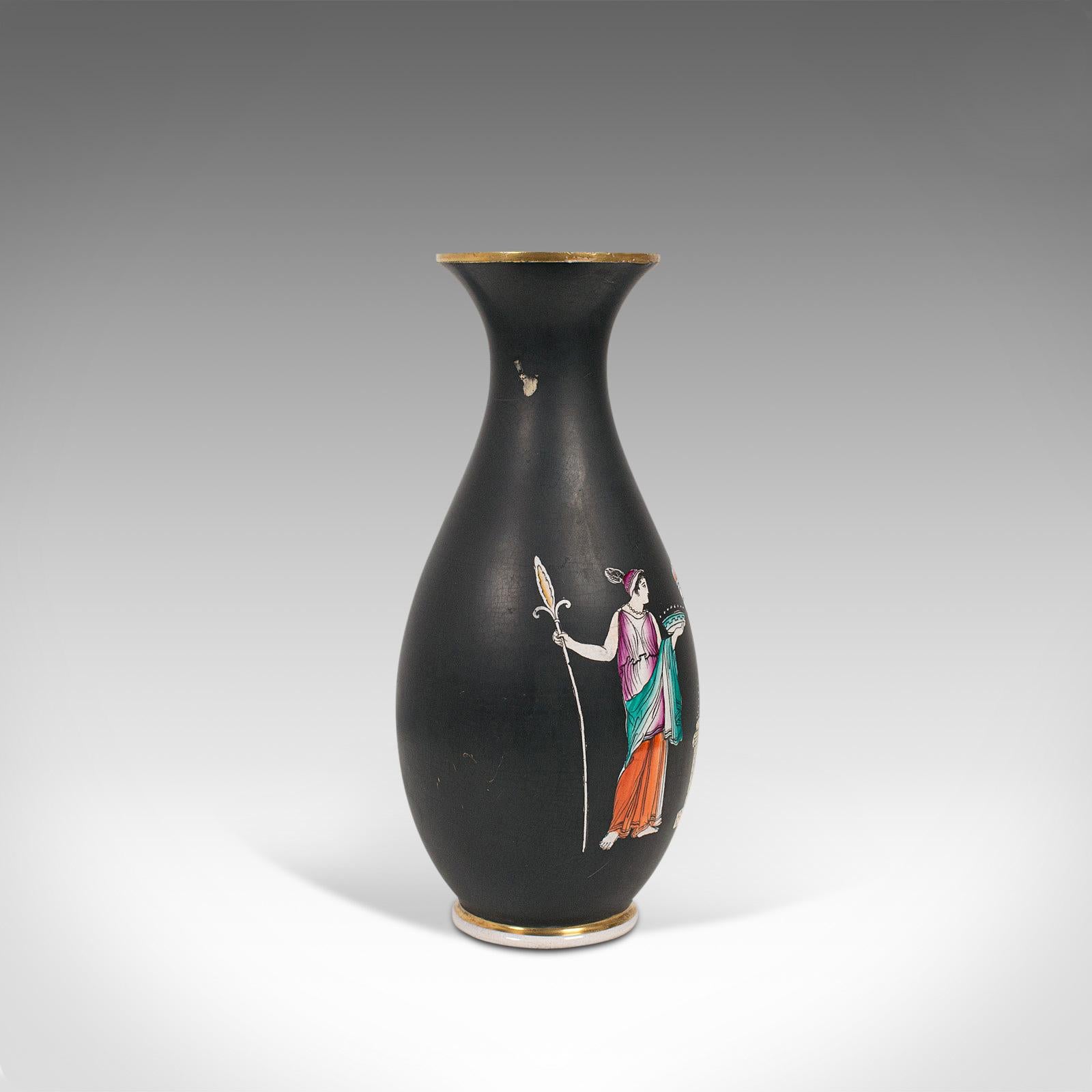 Antique Decorative Vase, English, Ceramic, Baluster Urn, Neoclassical, Victorian In Good Condition In Hele, Devon, GB
