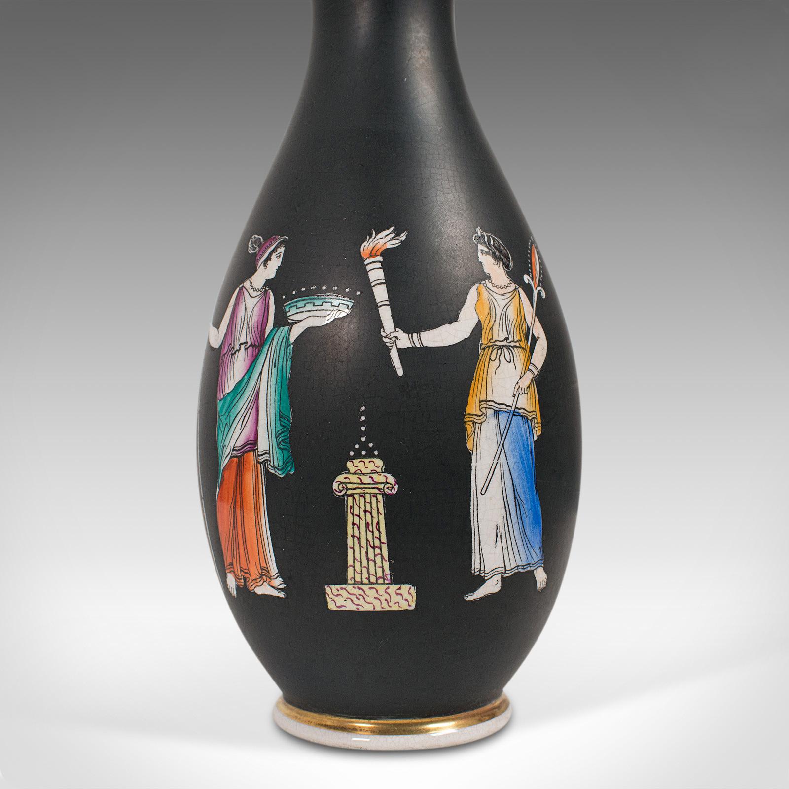 Antique Decorative Vase, English, Ceramic, Baluster Urn, Neoclassical, Victorian 4