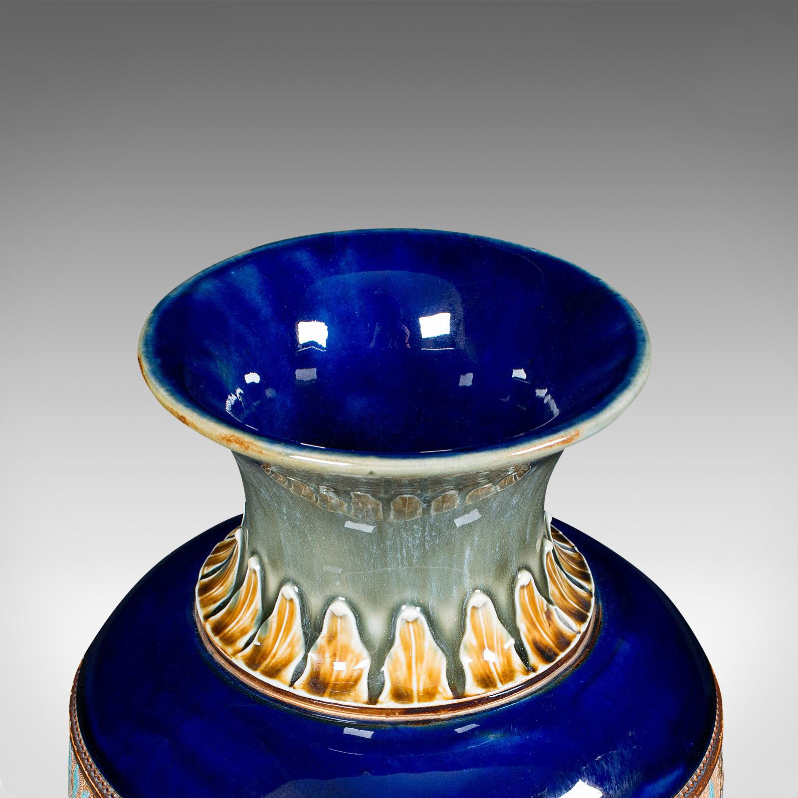 Antique Decorative Vase, English, Ceramic, Display, Art Nouveau, Edwardian, 1910 1