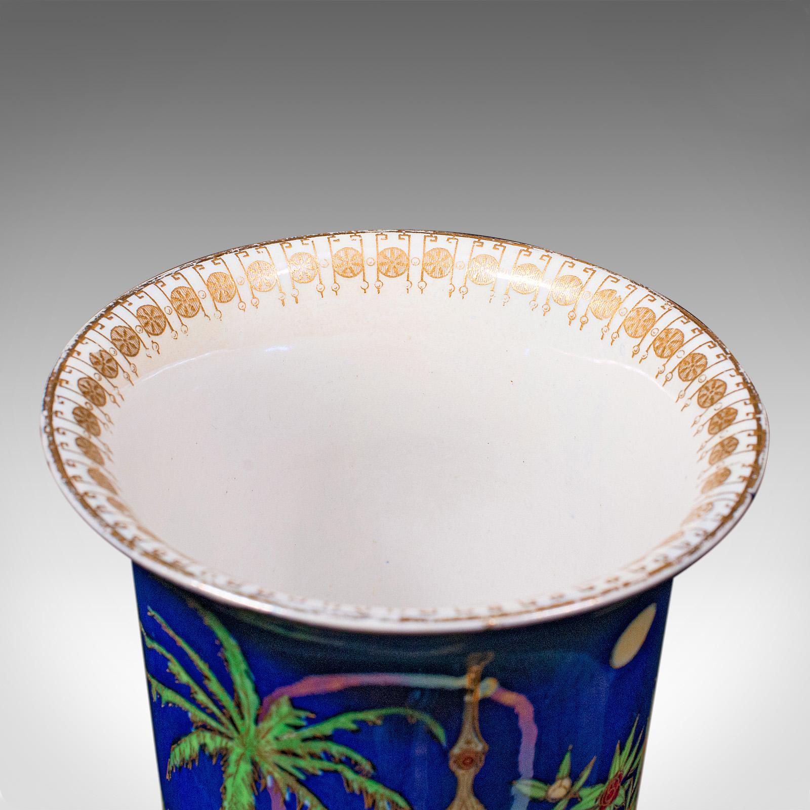 Vase décoratif anglais ancien, céramique, lustre, jarre Posy, début du 20e siècle, vers 1920 en vente 2