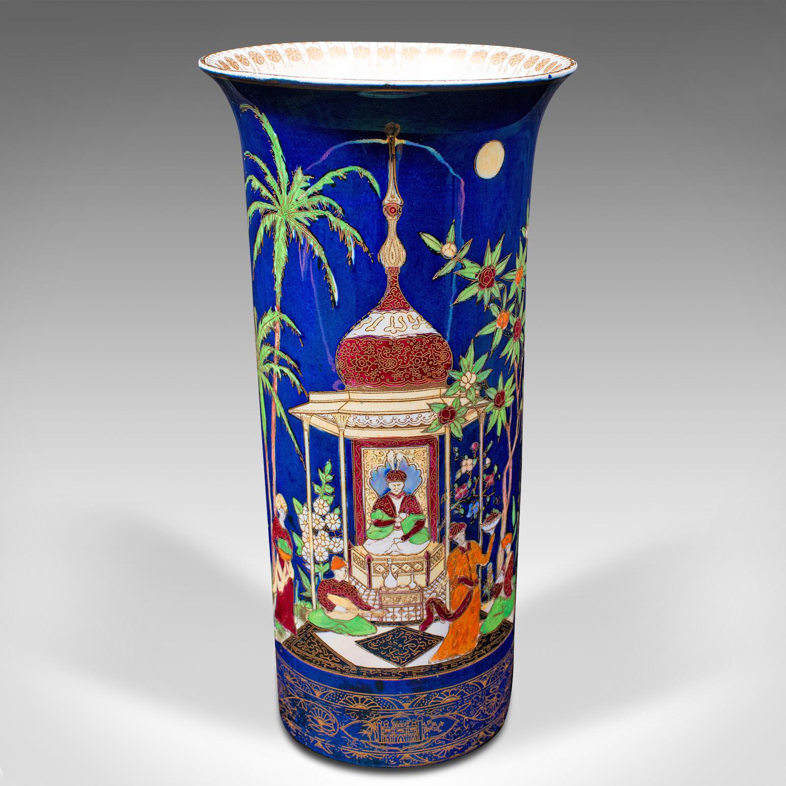 Vase décoratif anglais ancien, céramique, lustre, jarre Posy, début du 20e siècle, vers 1920 en vente 3