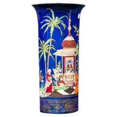 Antiguo Jarrón Decorativo, Inglés, Cerámica, Lustre, Jarrón con ramillete, Principios del XX, C.1920