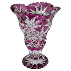 Antique Decorative Vase, English, Cut Glass, Flower Pot, Late Victorian, C.1880