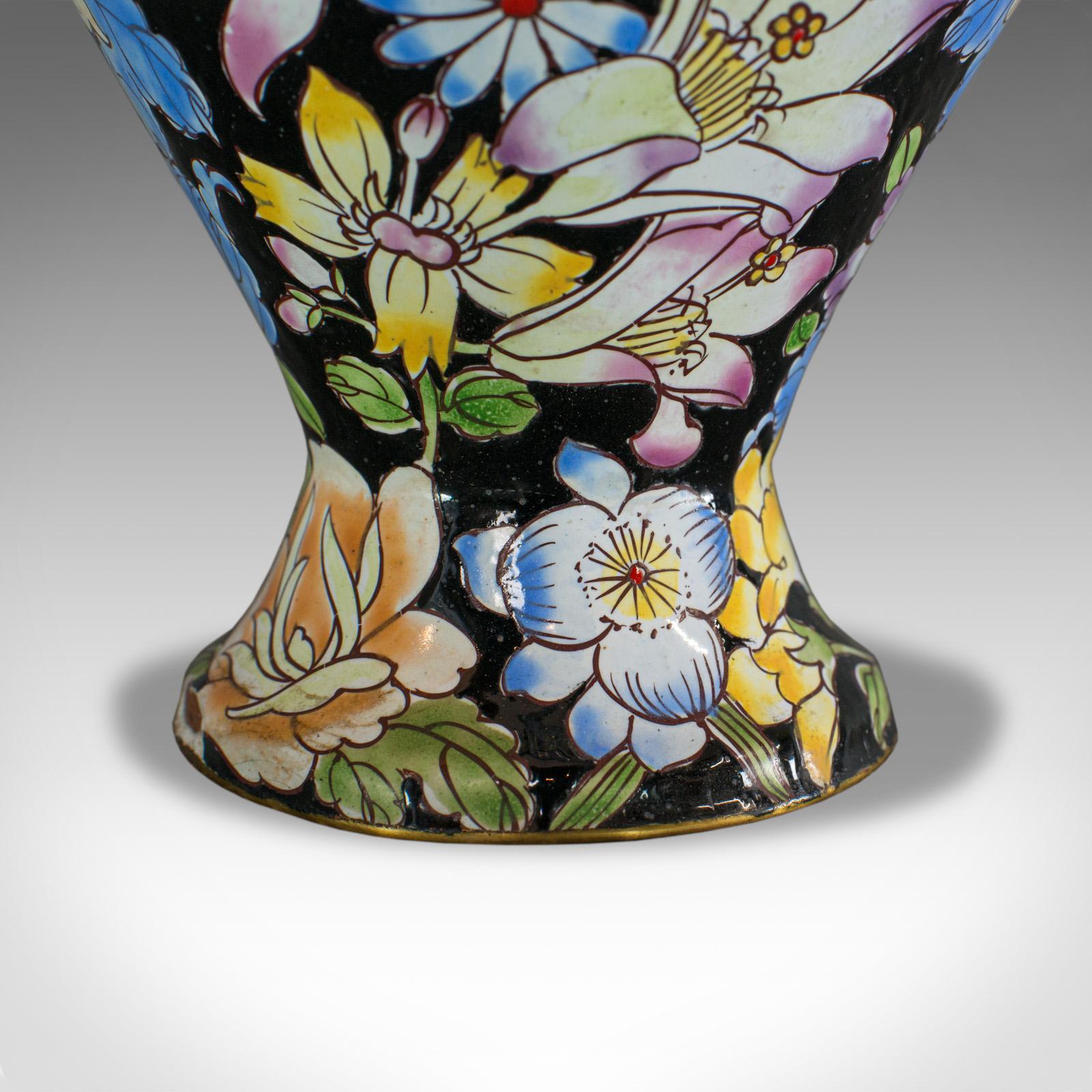 Antique Decorative Vase, French, Cloisonne, Baluster Urn, Victorian, circa 1880 For Sale 3