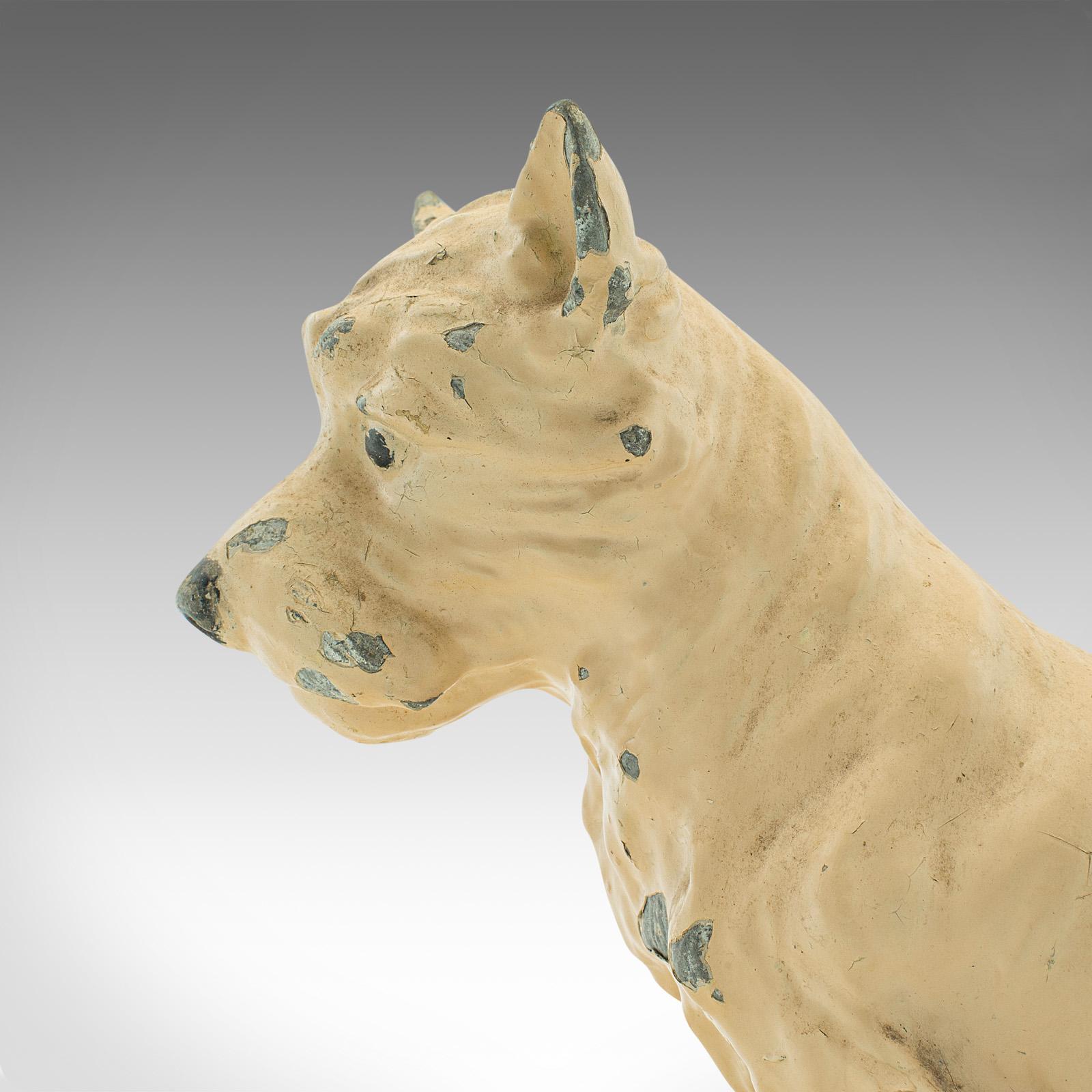 Antique Decorative Westie Figure, British, Spelter, Terrier, Ornament, Edwardian 6