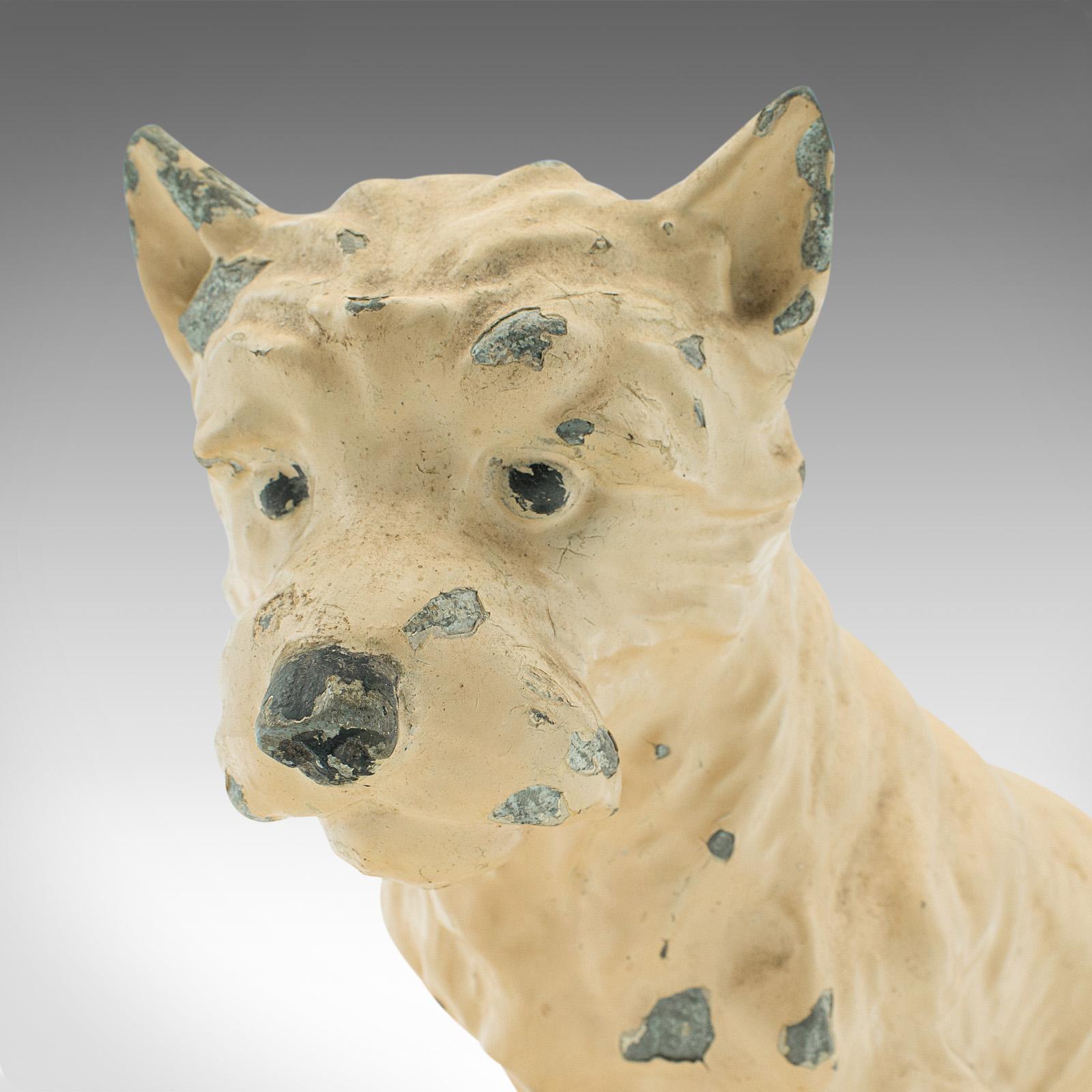 Antique Decorative Westie Figure, British, Spelter, Terrier, Ornament, Edwardian 4