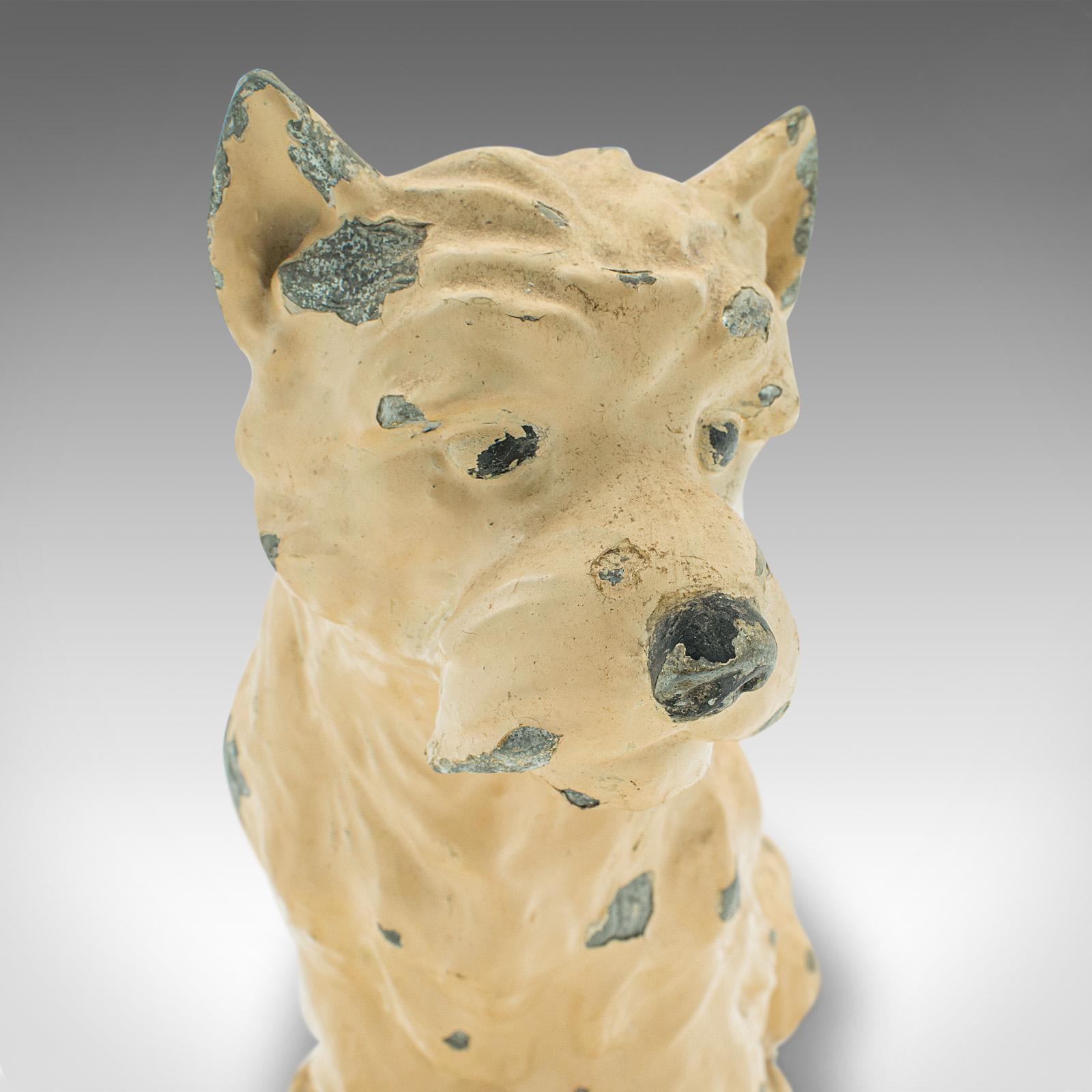 Antique Decorative Westie Figure, British, Spelter, Terrier, Ornament, Edwardian 5