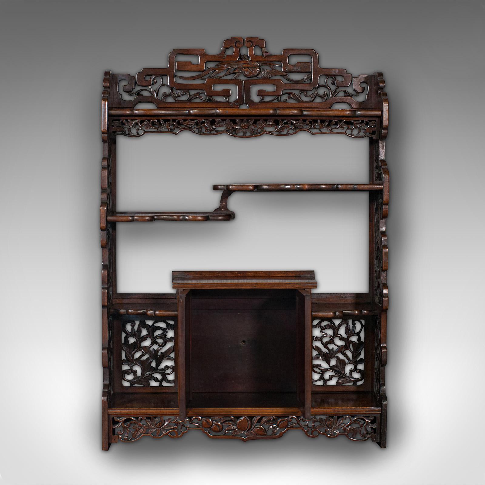 decorative trinkets displayed on etageres for whatnots