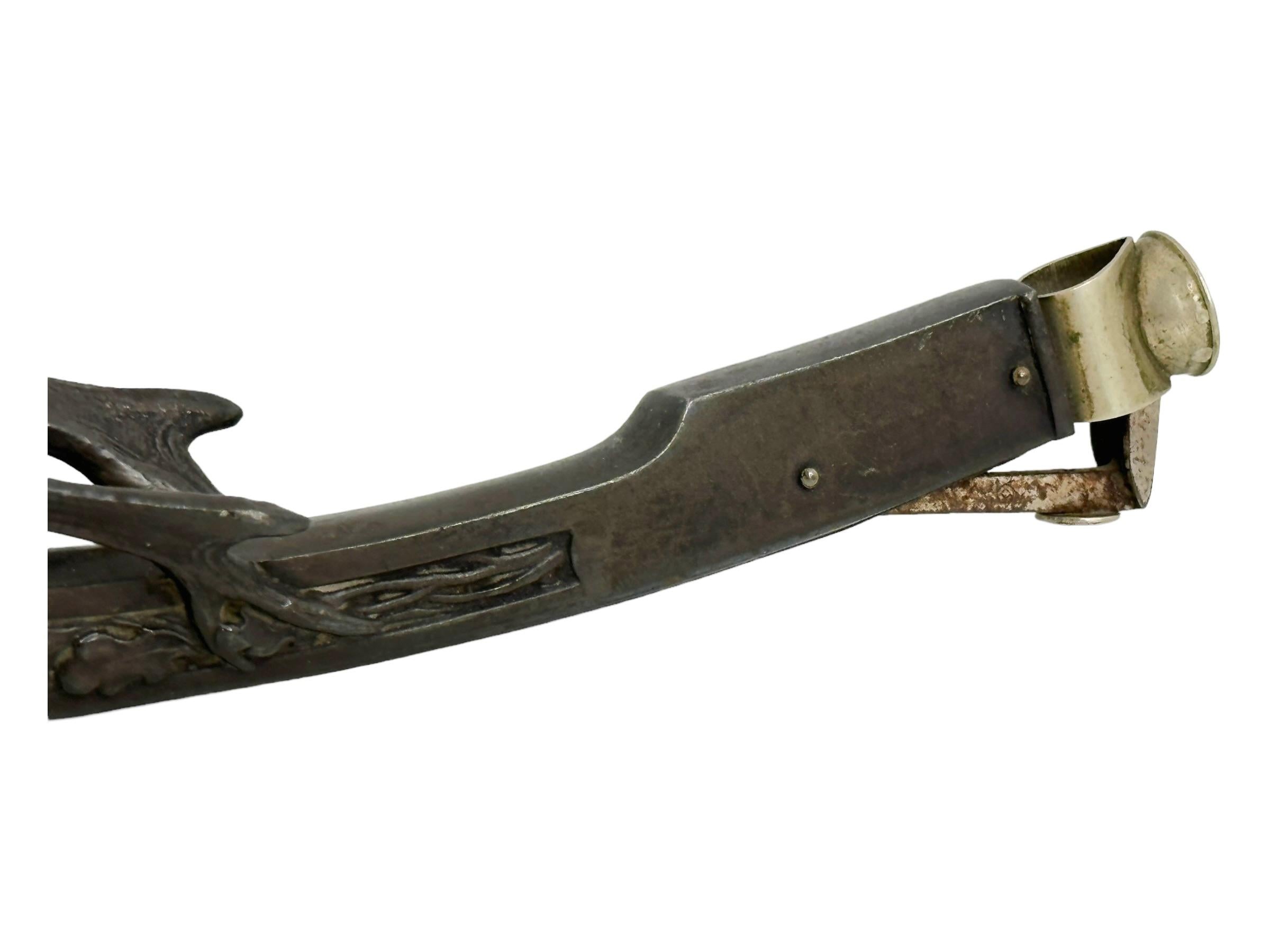Antique Deer Head Figural Cigar Cutter, dark Metal 1900s Austria In Good Condition In Nuernberg, DE