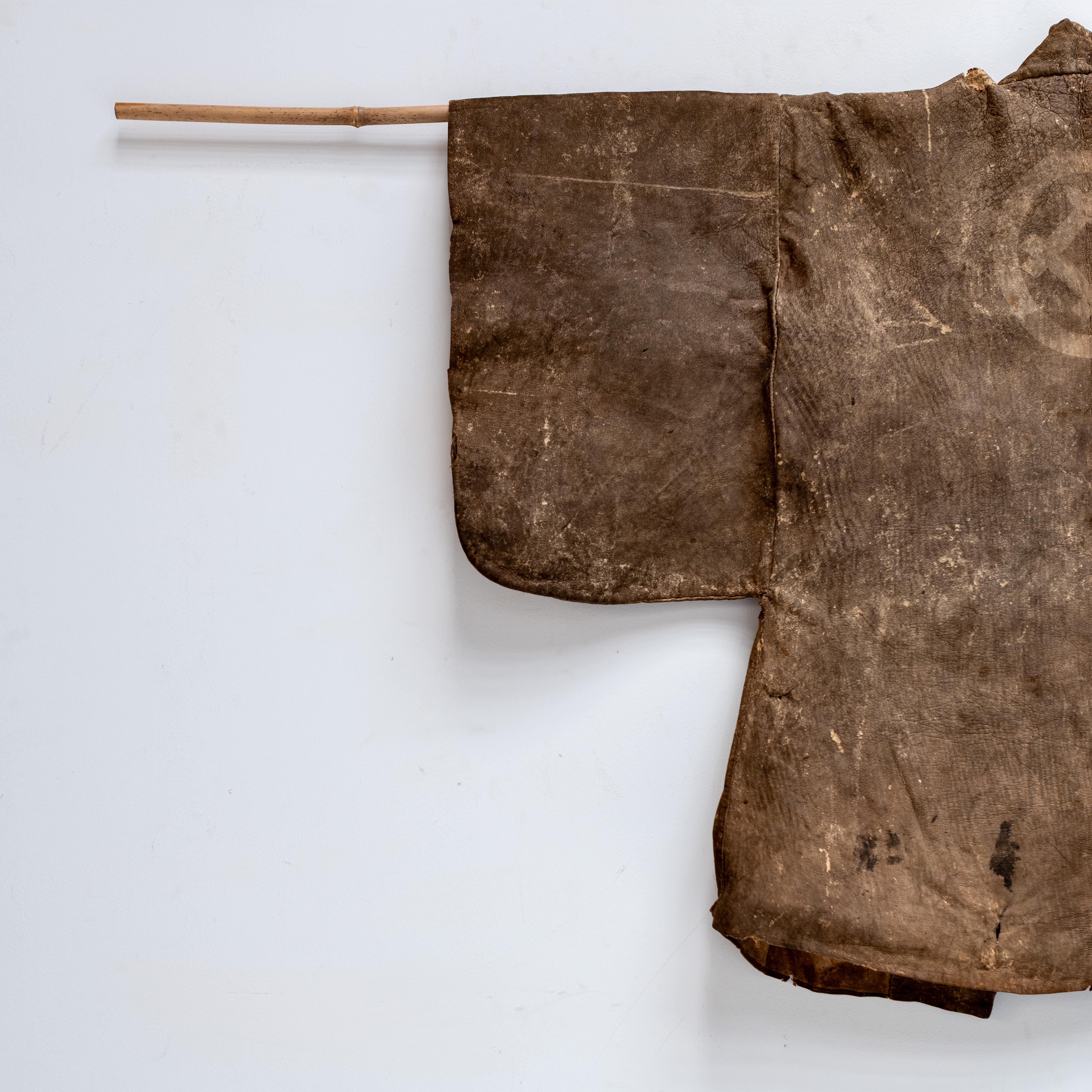 Manteau ancien en peau de cerf, Hanten, Japon, XIXe siècle en vente 5