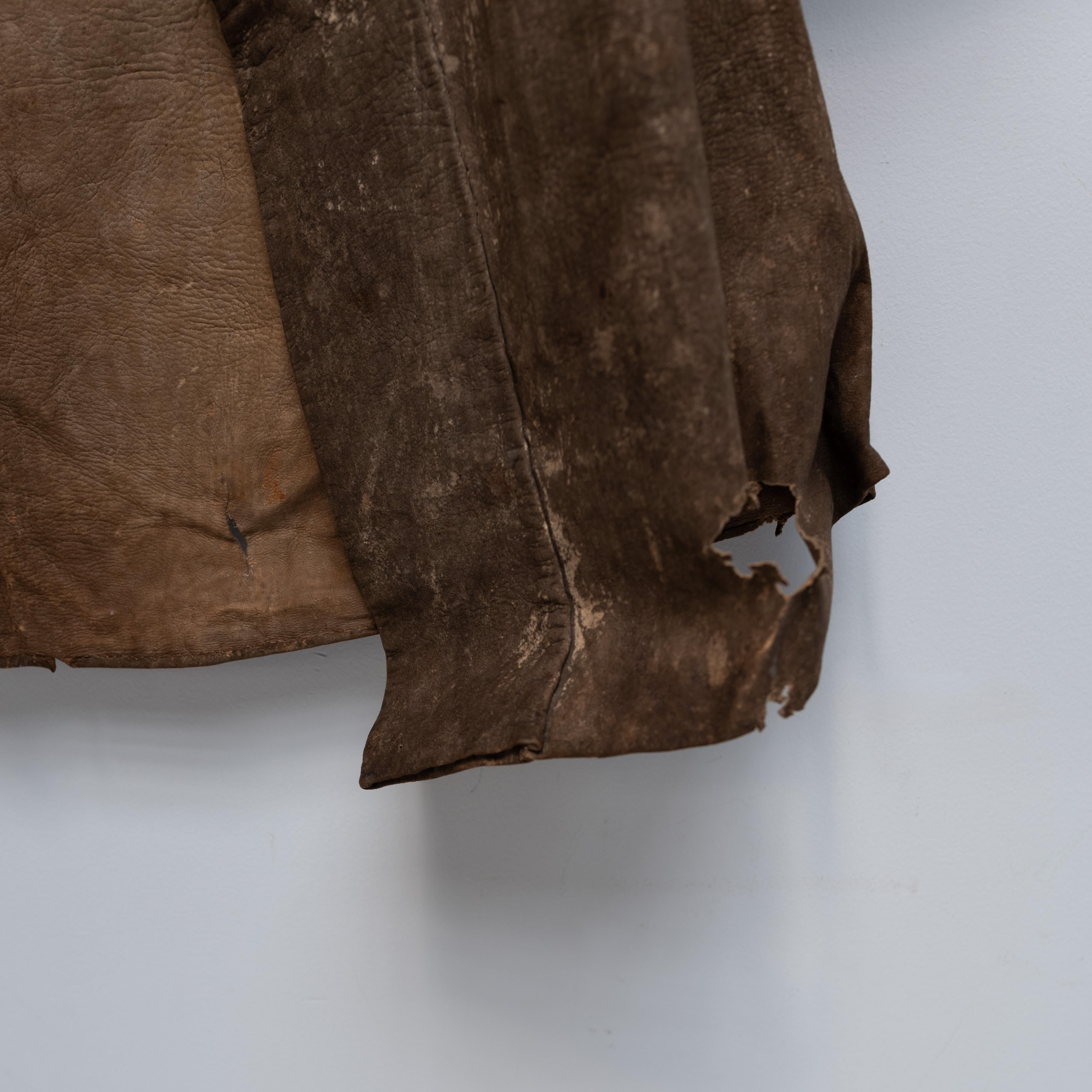 Manteau ancien en peau de cerf, Hanten, Japon, XIXe siècle en vente 8