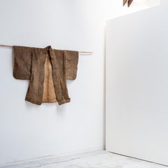 Antique Deerskin Coat, Hanten, Japan, 19th Century