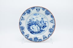 Antique Delft Plate with Pastoral scene, by Geertruy Verstelle, (1761-1773)