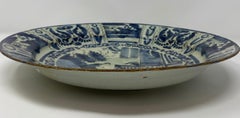 Antique Delft Tin Glaze Charger, circa 1760-1780
