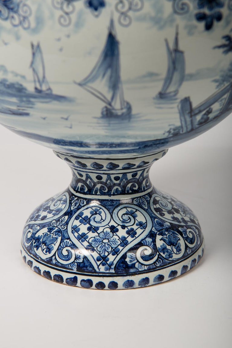Antique Delft Tulipiere Blue and White Tulip Holder at 1stDibs