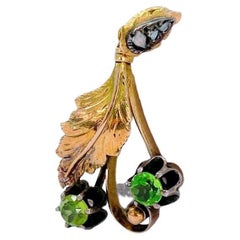 Antiker russischer Demantoid-Gold-Anhänger