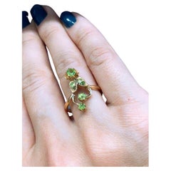 Antique Demantoid Russian Gold Ring