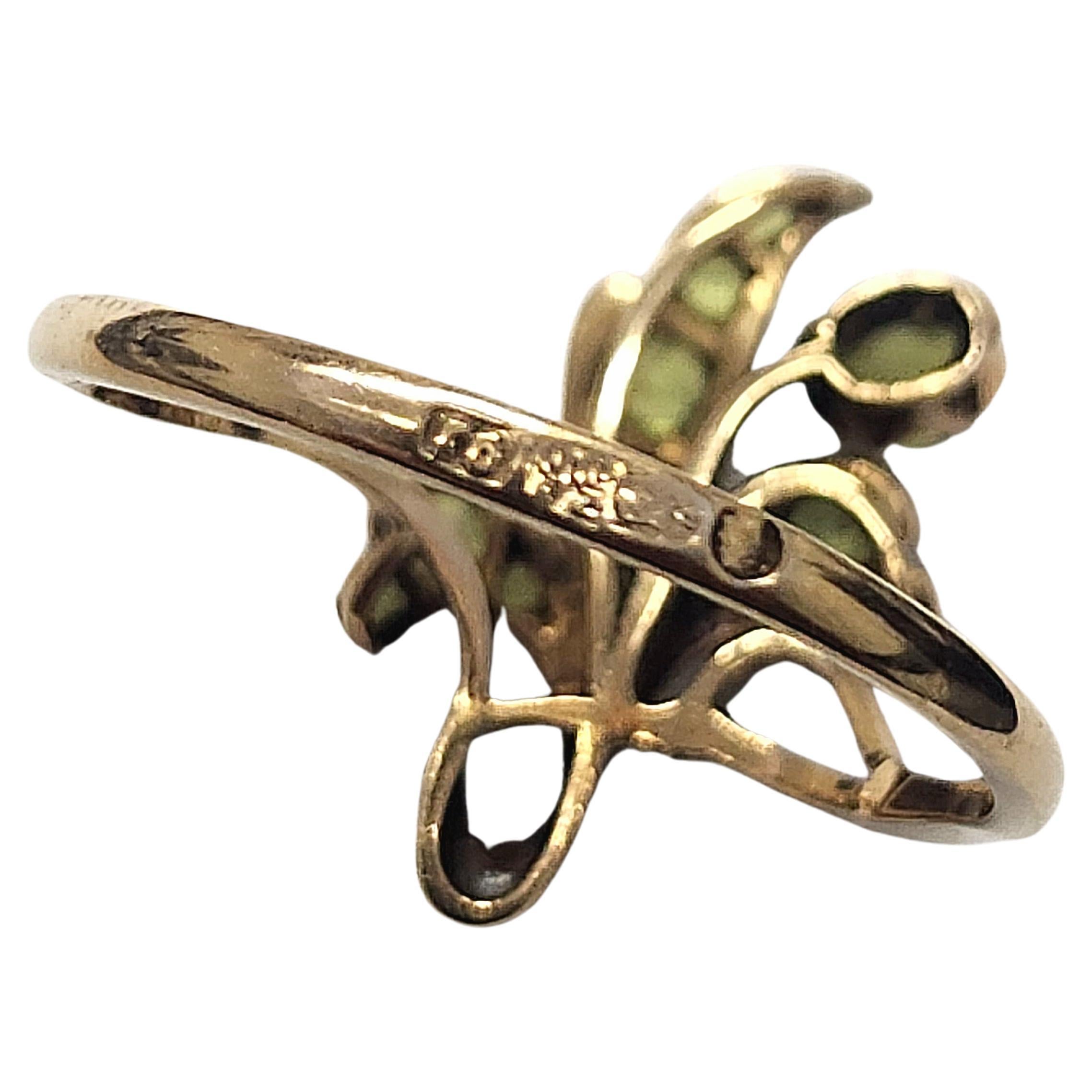 Women's Antique Demantoid Russian Gold Ring