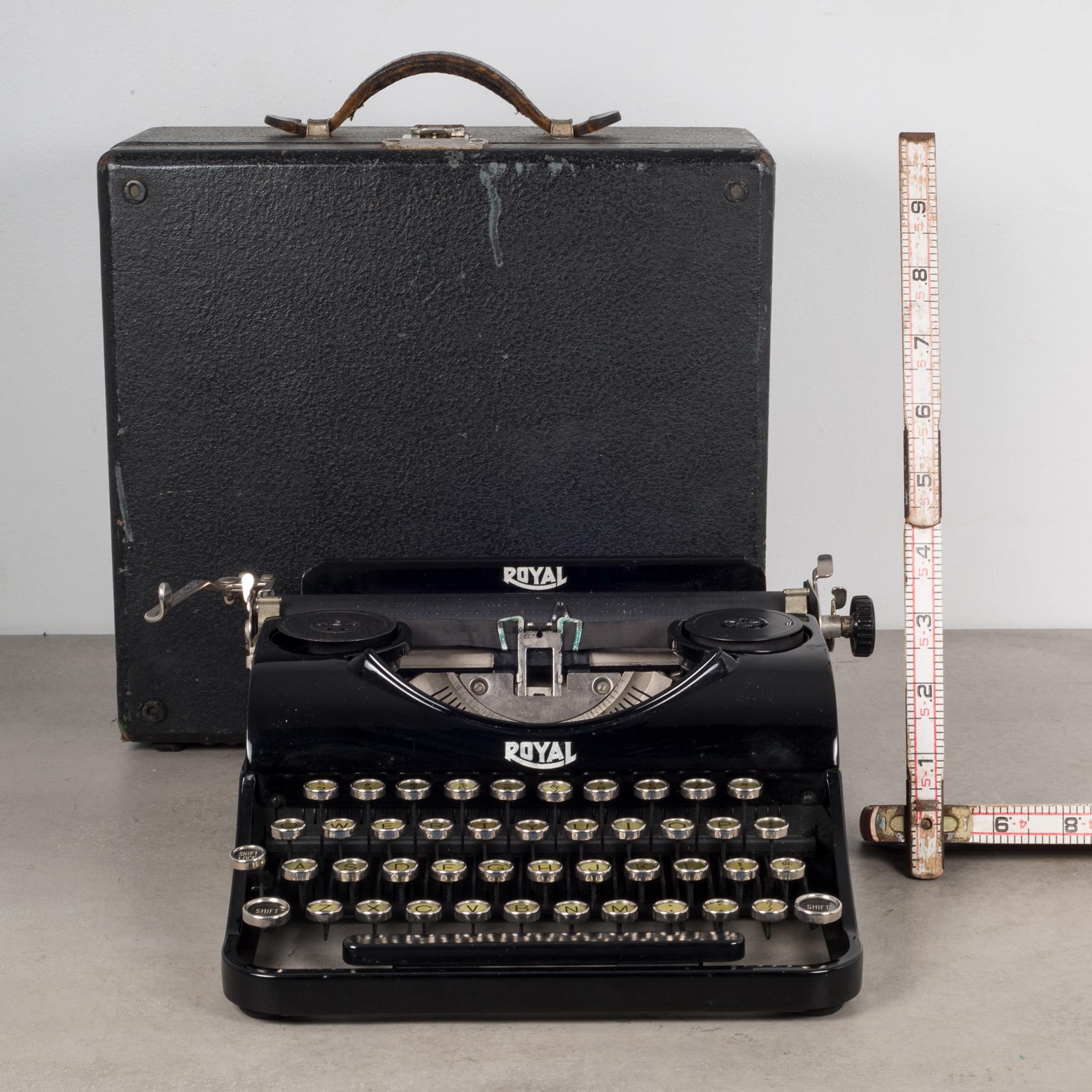 About:

This is a depression era Royal Junior typewriter. The original advertising for this model stated 