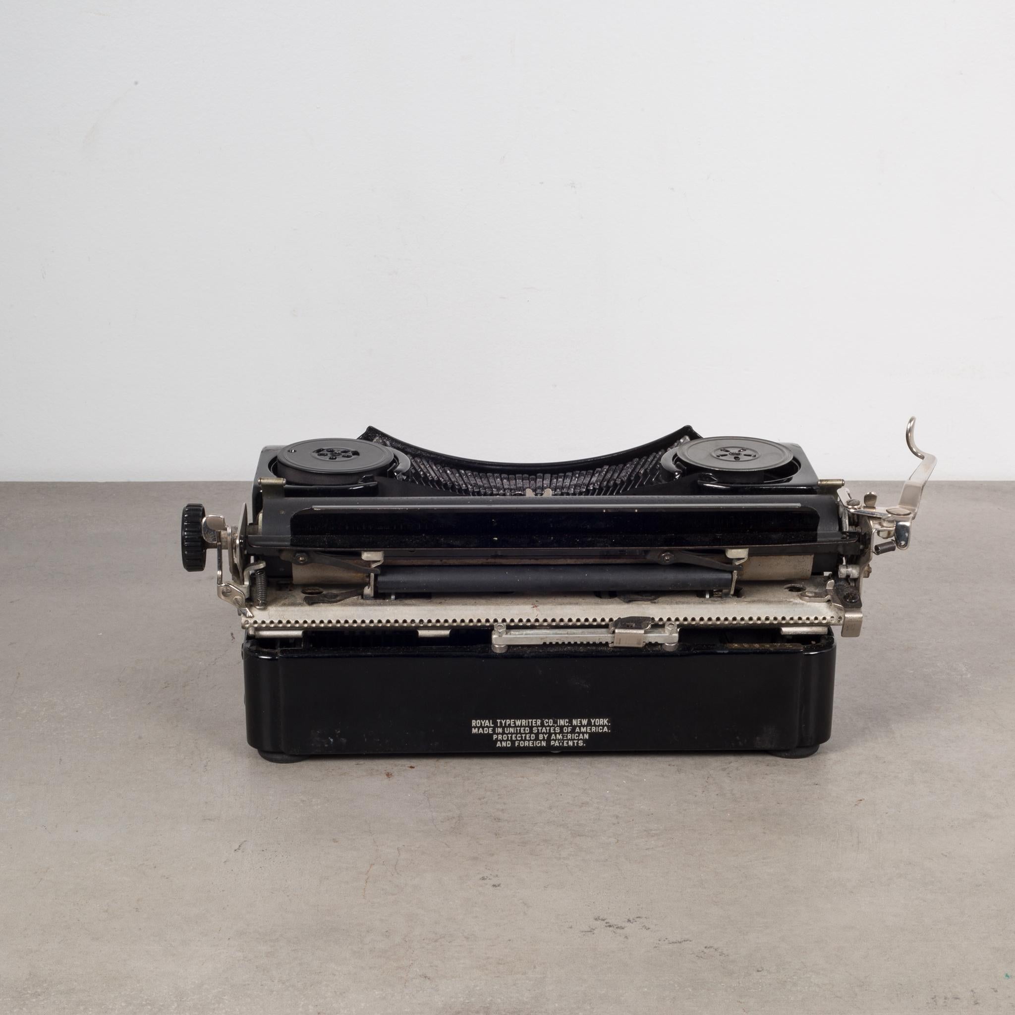 20th Century Antique Depression Era Royal Junior Typewriter, circa 1935