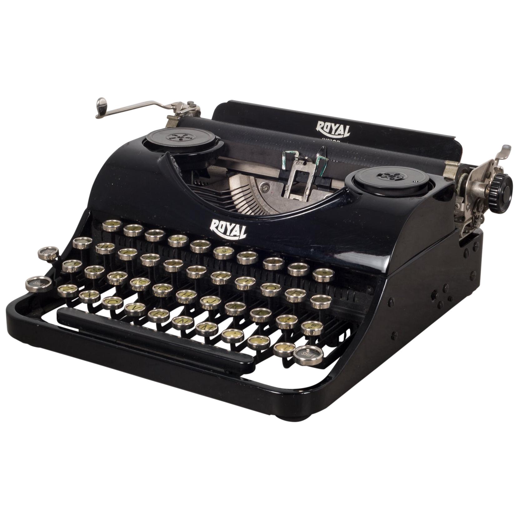 Antique Depression Era Royal Junior Typewriter, circa 1935