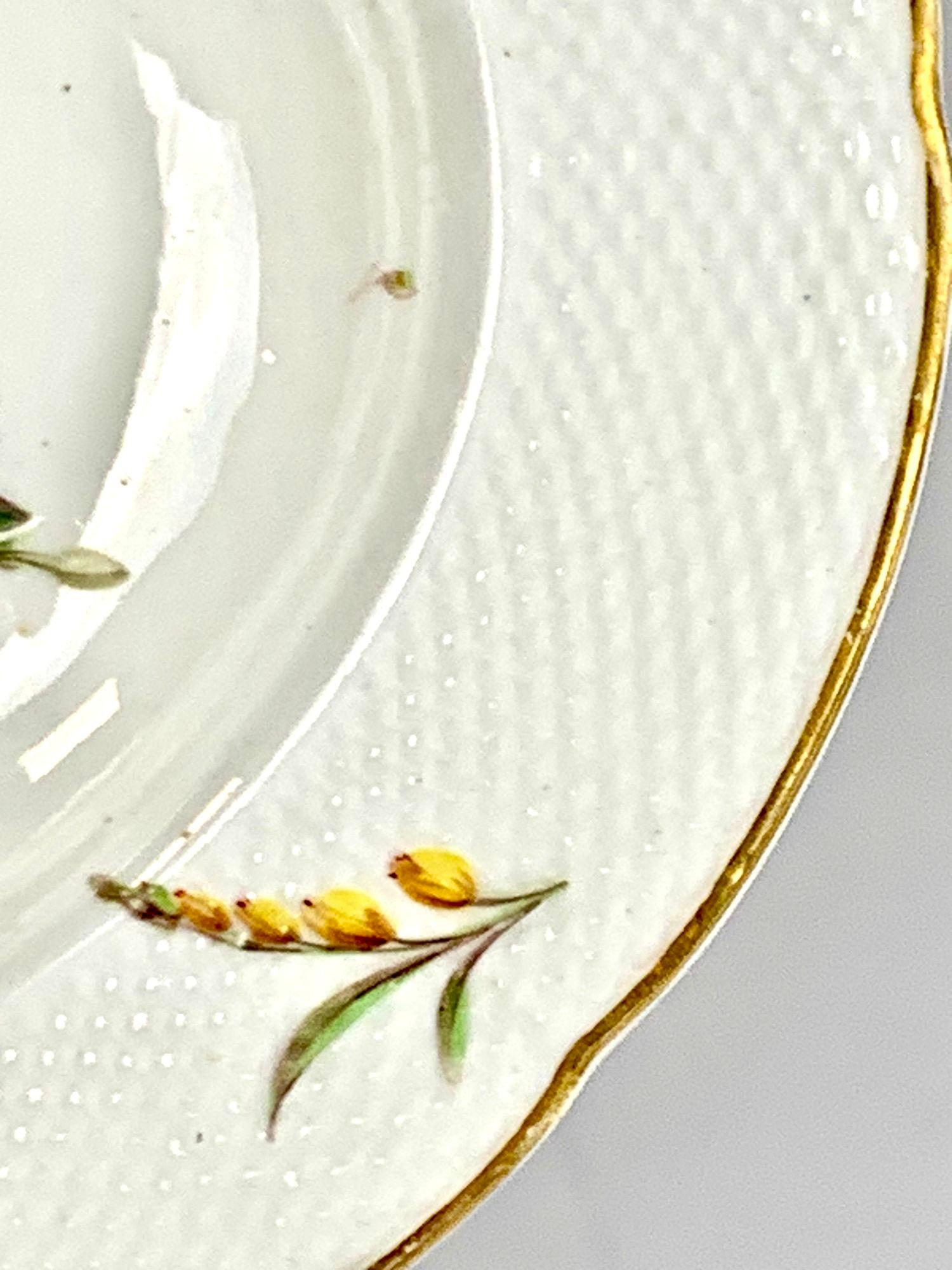 Antichi piatti Derby in stile Meissen dipinti a mano in Inghilterra CIRCA 1810 in vendita 3