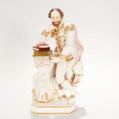 Antique Derby Porcelain Figurine of William Shakespeare Model No. 305